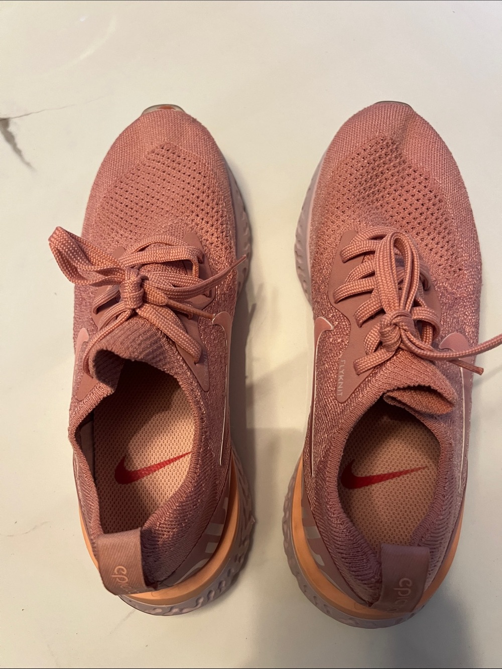 Nike Women's Dusty Rose Knit Athletic Sneakers
